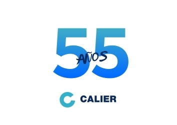 logo de los 55 años de Calier